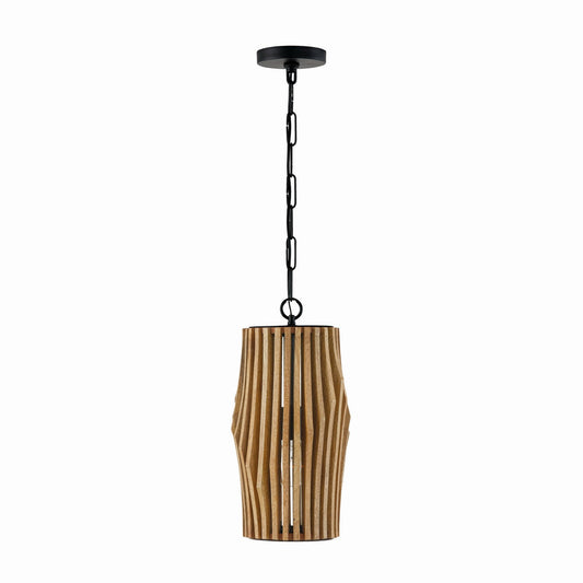 Capital Lighting - 344613WK - One Light Pendant - Archer - Light Wood and Matte Black