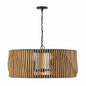 Capital Lighting - 344664WK - Six Light Pendant - Archer - Light Wood and Matte Black