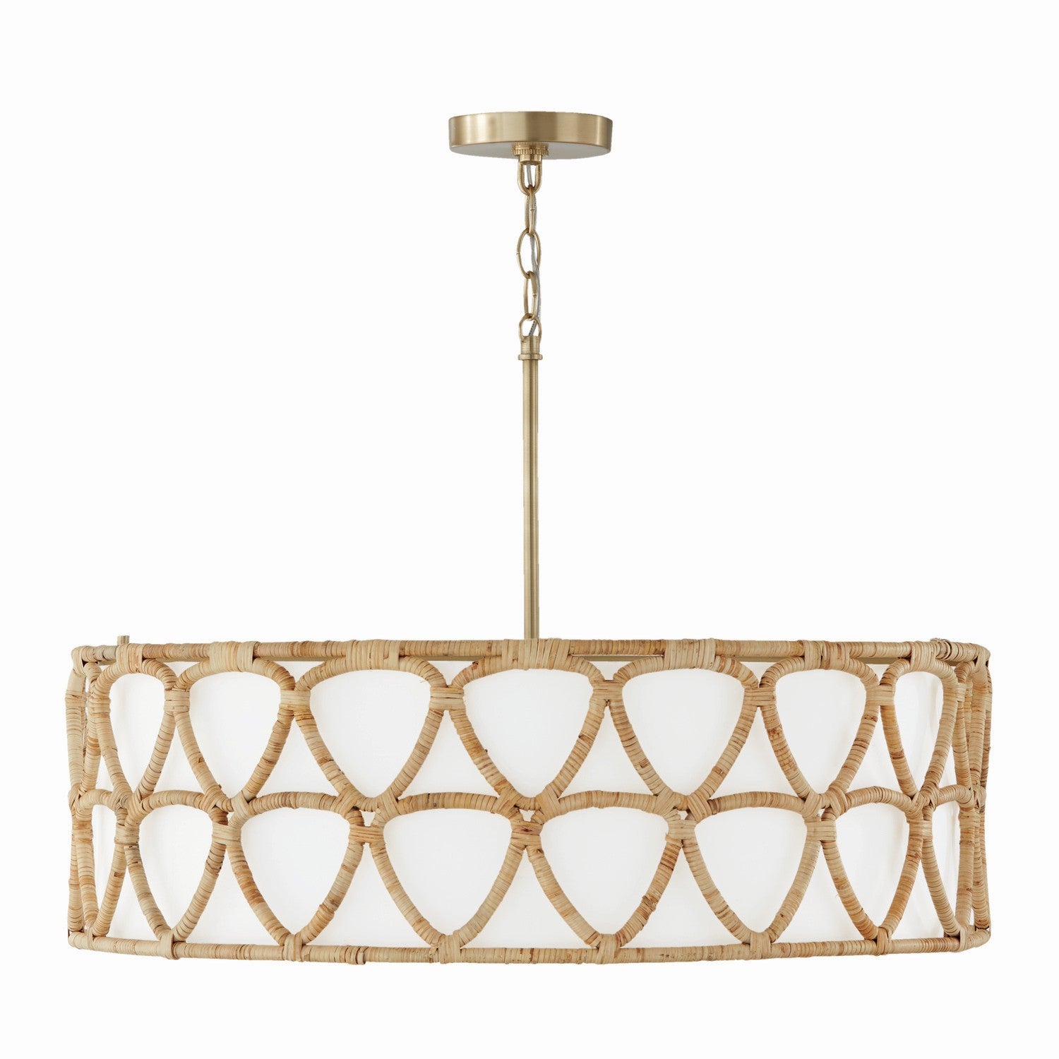 Capital Lighting - 347242MA - Four Light Pendant - Tulum - Matte Brass