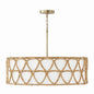 Capital Lighting - 347242MA - Four Light Pendant - Tulum - Matte Brass