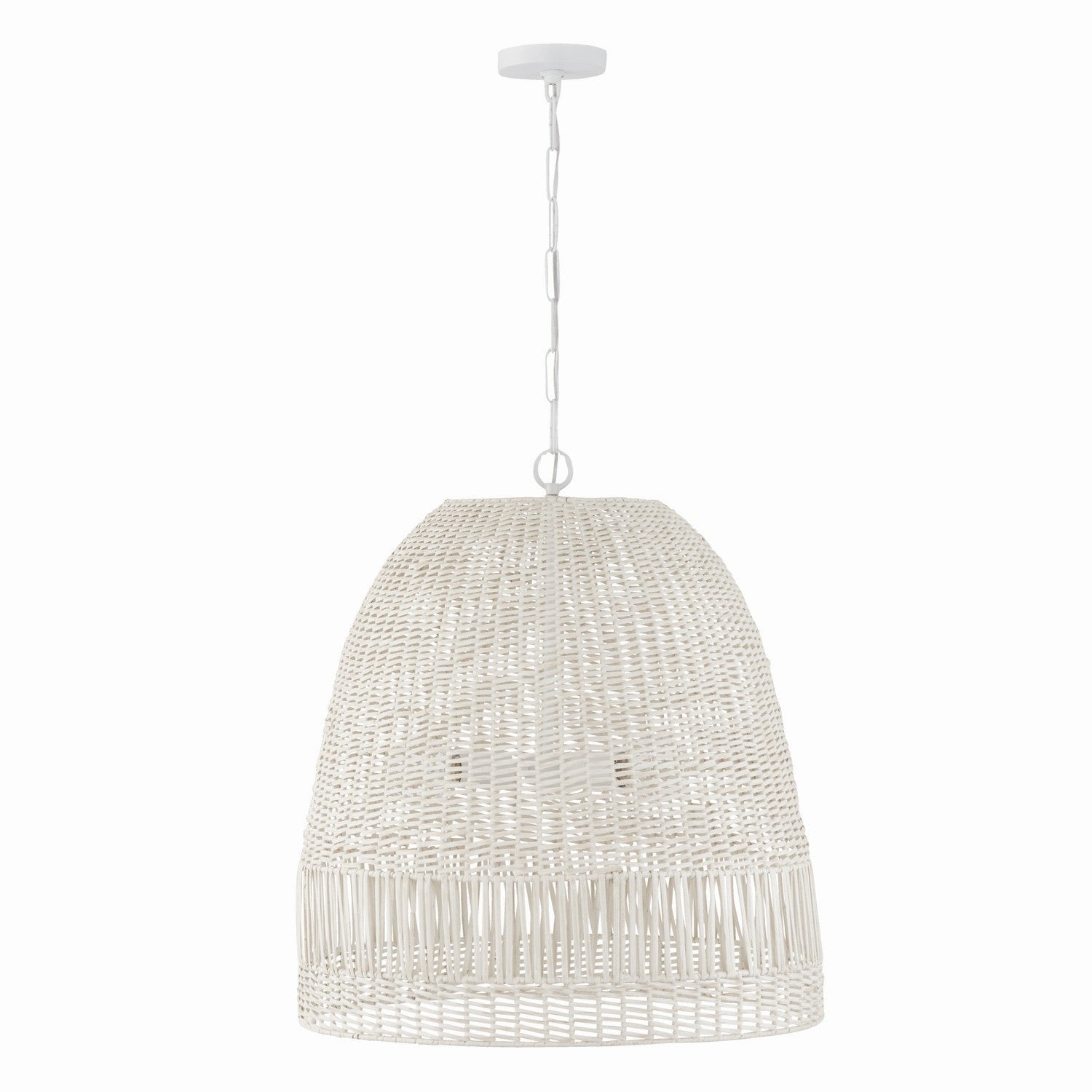 Capital Lighting - 347533HH - Three Light Pendant - Naomi - Chalk White