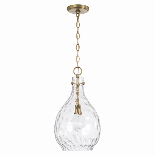 Capital Lighting - 349012AD - One Light Pendant - Brentwood - Aged Brass