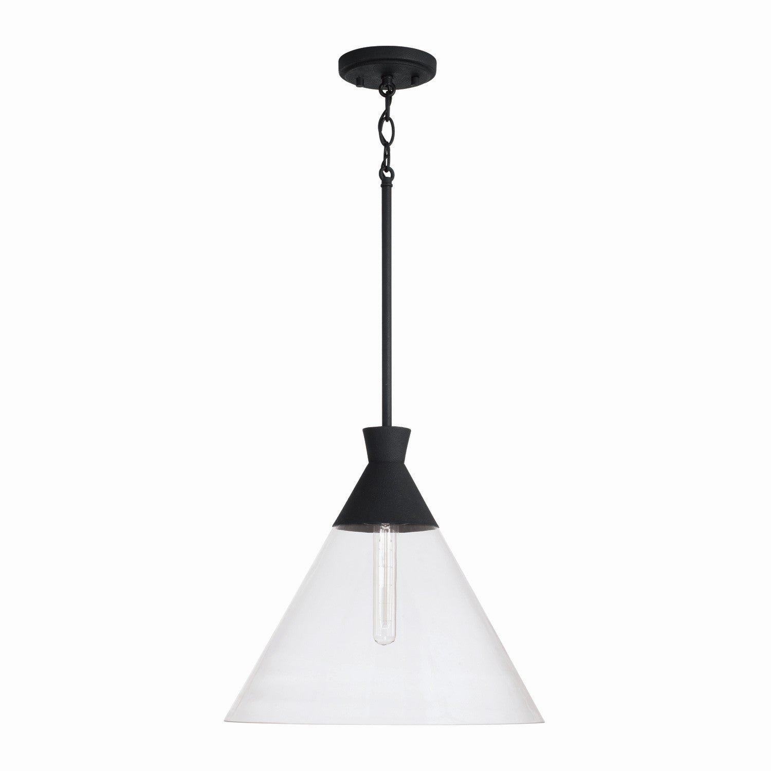 Capital Lighting - 350311XK - One Light Pendant - Paloma - Textured Black