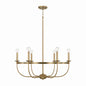 Capital Lighting - 425161AD - Six Light Chandelier - Rylann - Aged Brass