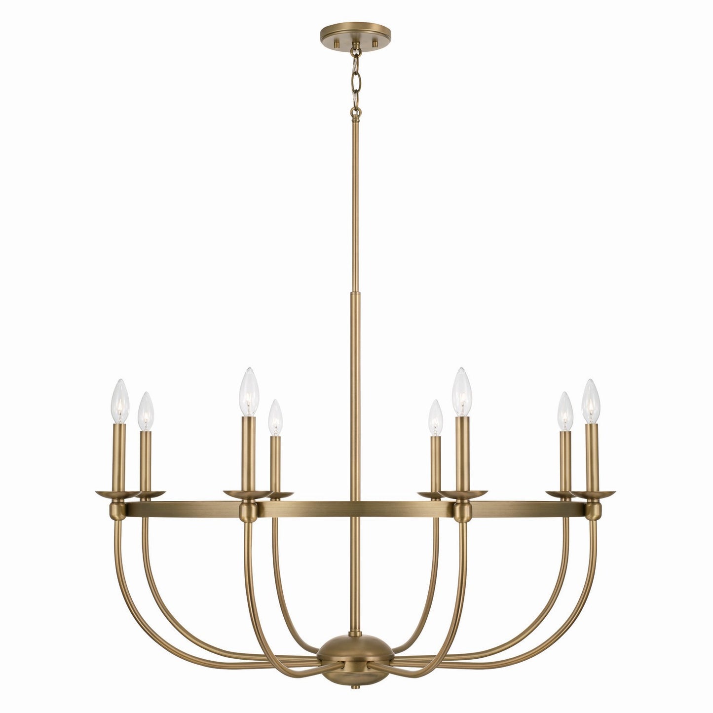 Capital Lighting - 425181AD - Eight Light Chandelier - Rylann - Aged Brass