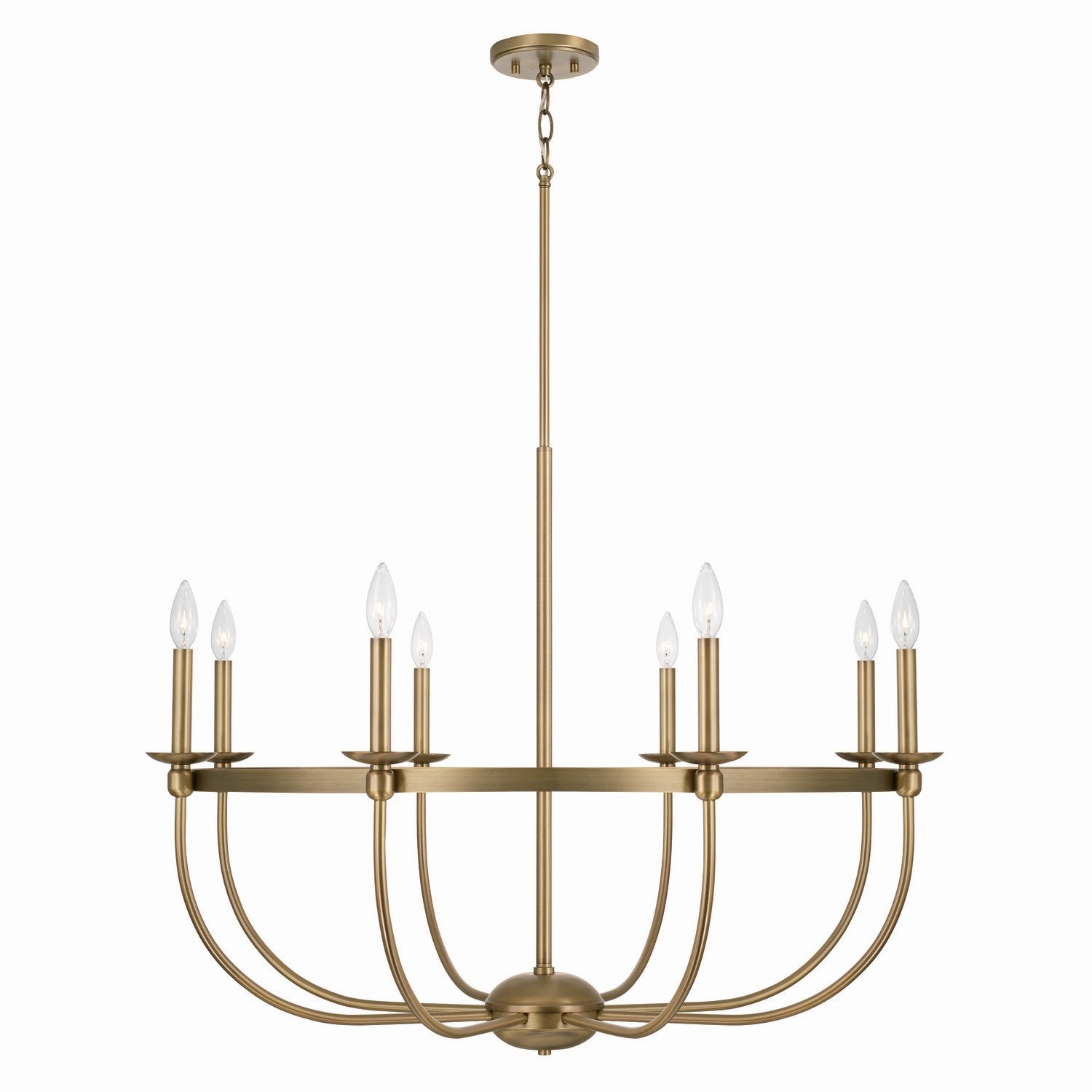 Capital Lighting - 425181AD - Eight Light Chandelier - Rylann - Aged Brass