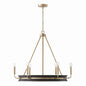 Capital Lighting - 447361KR - Six Light Chandelier - Finn - Black Stain and Matte Brass