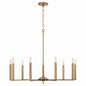 Capital Lighting - 448691AD - Nine Light Chandelier - Portman - Aged Brass