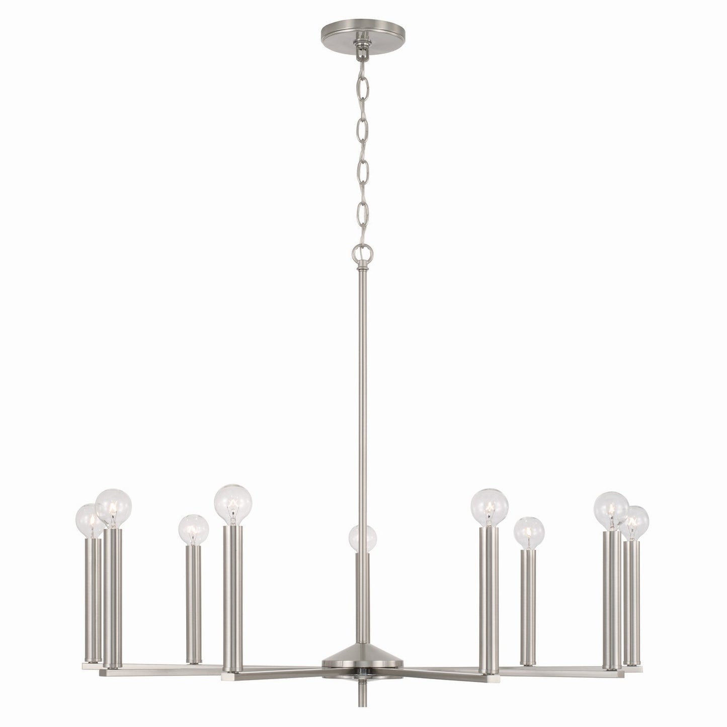 Capital Lighting - 448691BN - Nine Light Chandelier - Portman - Brushed Nickel