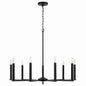 Capital Lighting - 448691MB - Nine Light Chandelier - Portman - Matte Black