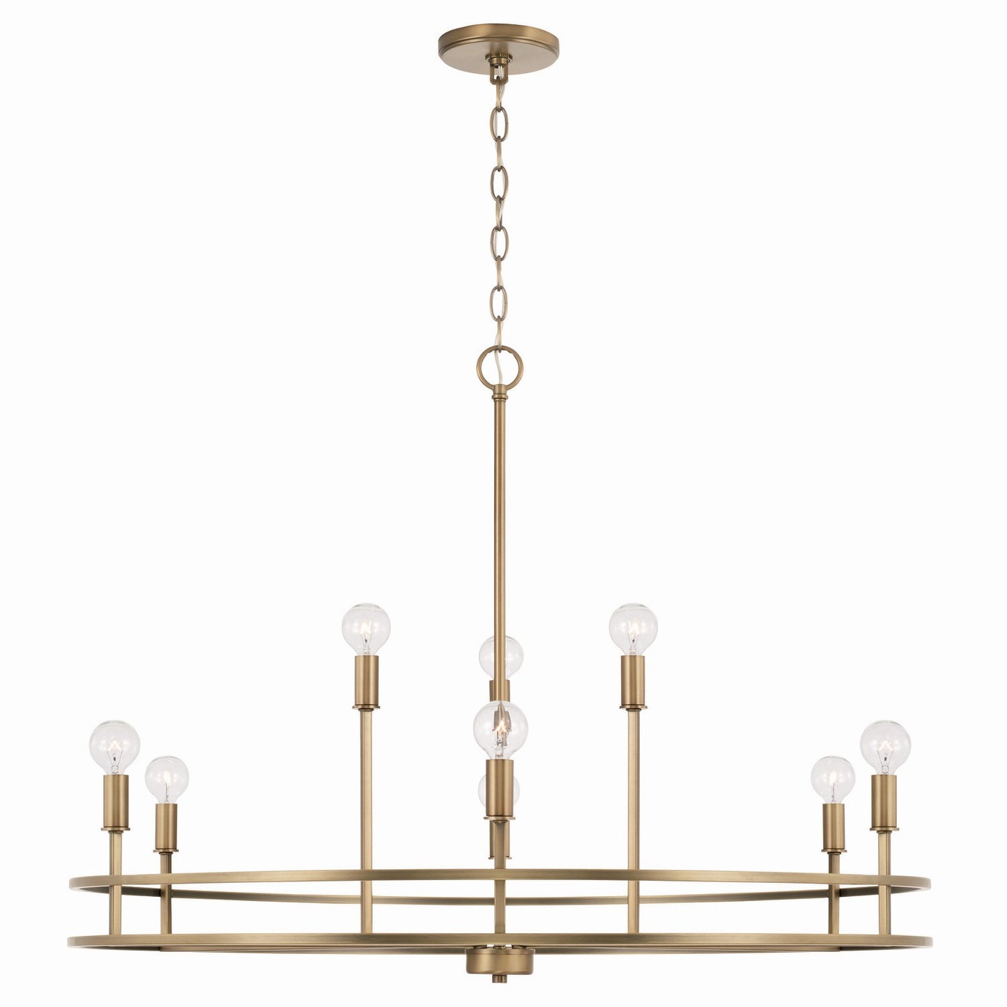 Capital Lighting - 448791AD - Nine Light Chandelier - Fuller - Aged Brass