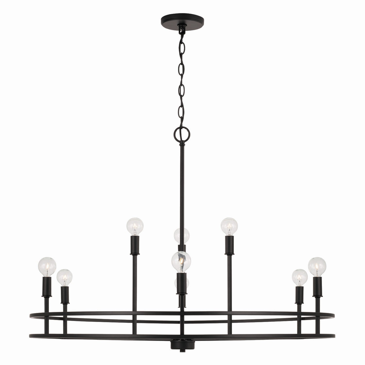 Capital Lighting - 448791MB - Nine Light Chandelier - Fuller - Matte Black