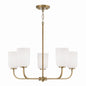 Capital Lighting - 448851AD-542 - Five Light Chandelier - Lawson - Aged Brass