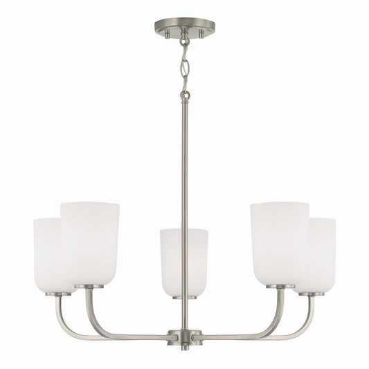 Capital Lighting - 448851BN-542 - Five Light Chandelier - Lawson - Brushed Nickel