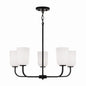 Capital Lighting - 448851MB-542 - Five Light Chandelier - Lawson - Matte Black