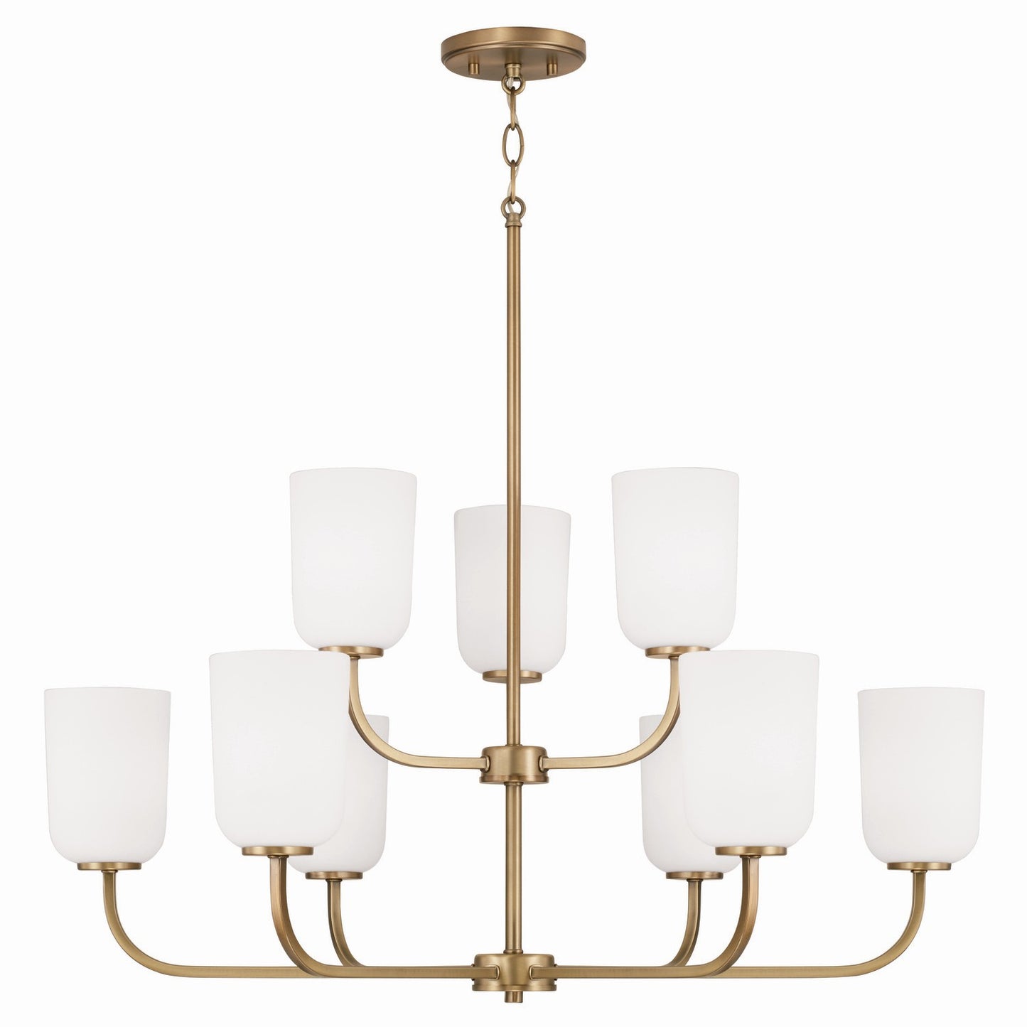 Capital Lighting - 448891AD-542 - Nine Light Chandelier - Lawson - Aged Brass