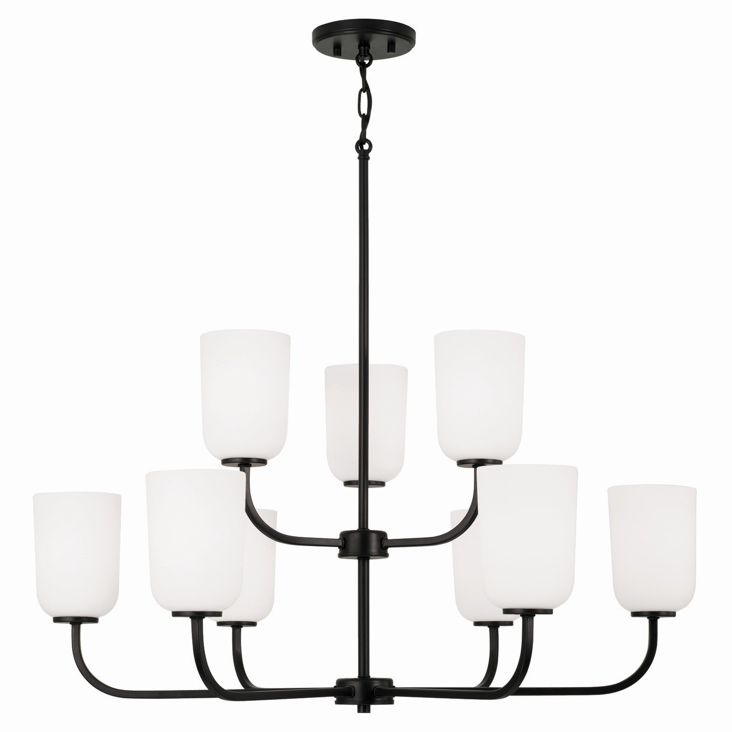 Capital Lighting - 448891MB-542 - Nine Light Chandelier - Lawson - Matte Black