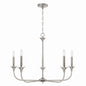 Capital Lighting - 448951BN - Five Light Chandelier - Presley - Brushed Nickel