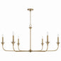 Capital Lighting - 448961AD - Six Light Chandelier - Presley - Aged Brass