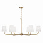 Capital Lighting - 449461AD-706 - Six Light Chandelier - Brody - Aged Brass