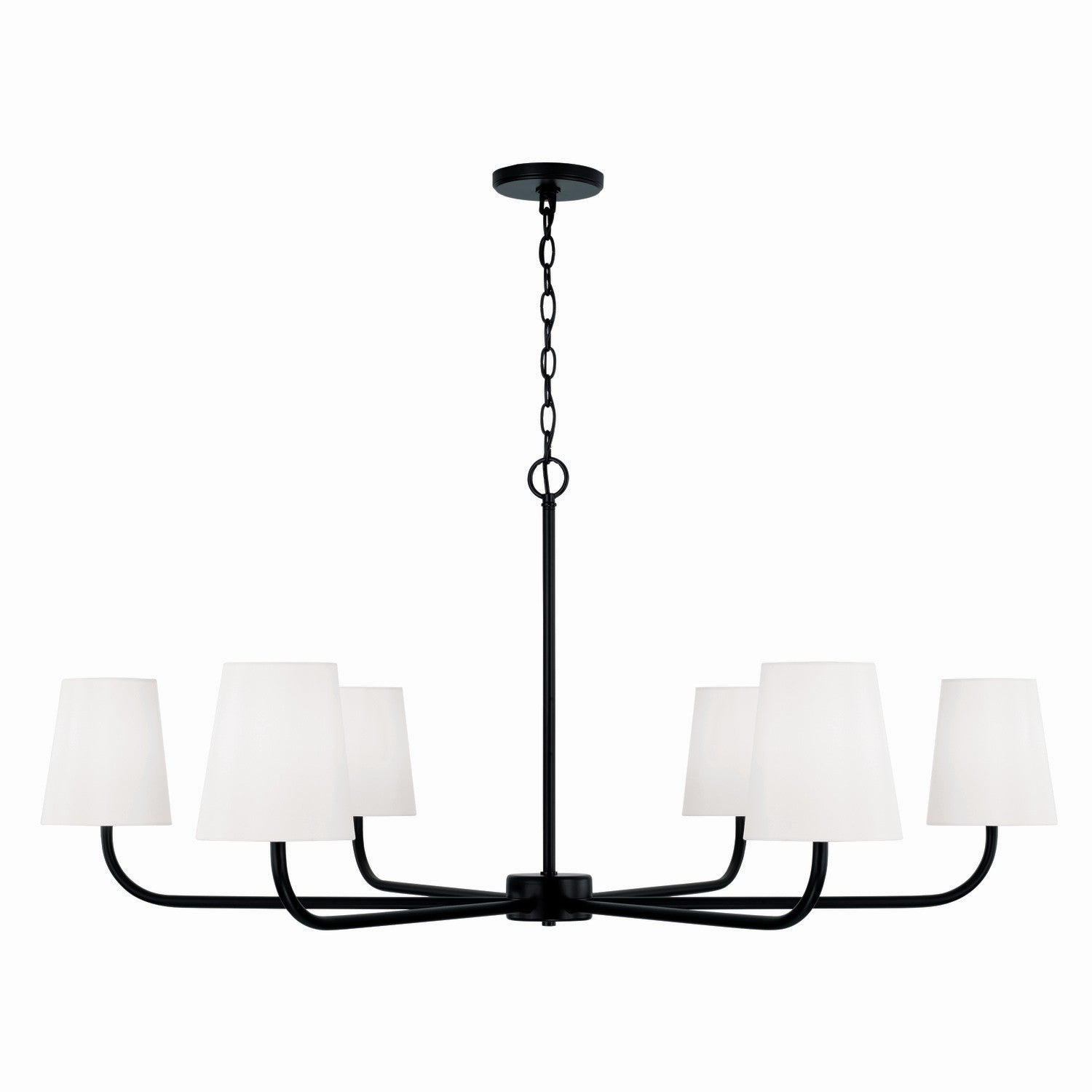 Capital Lighting - 449461MB-706 - Six Light Chandelier - Brody - Matte Black