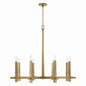 Capital Lighting - 449681AD - Eight Light Chandelier - Blake - Aged Brass