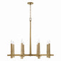 Capital Lighting - 449681AD - Eight Light Chandelier - Blake - Aged Brass