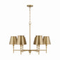 Capital Lighting - 449761AD-707 - Six Light Chandelier - Whitney - Aged Brass