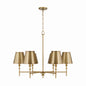 Capital Lighting - 449761AD-707 - Six Light Chandelier - Whitney - Aged Brass
