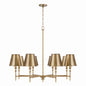 Capital Lighting - 449781AD-707 - Eight Light Chandelier - Whitney - Aged Brass