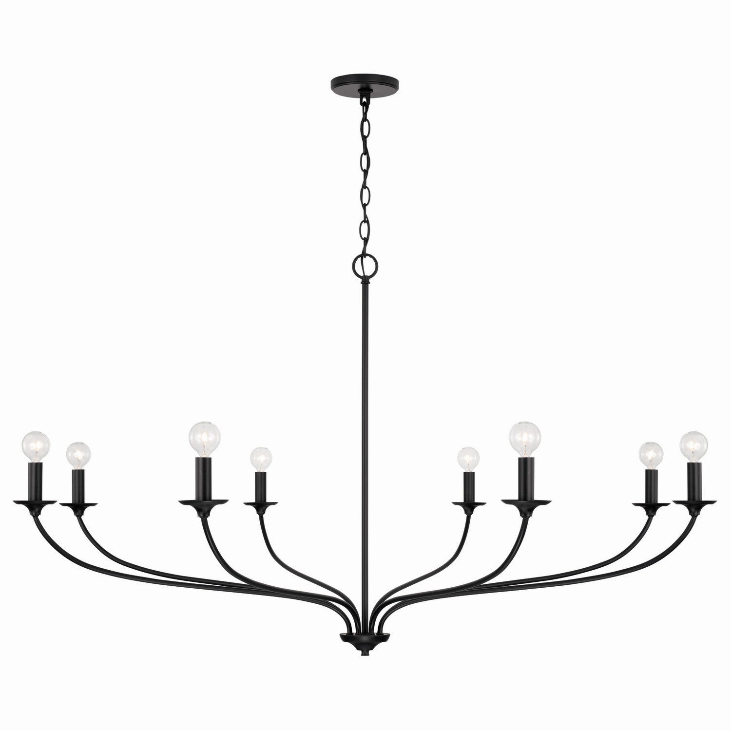 Capital Lighting - 449981MB - Eight Light Chandelier - Dolan - Matte Black