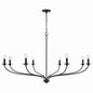 Capital Lighting - 449981MB - Eight Light Chandelier - Dolan - Matte Black