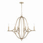 Capital Lighting - 450061BS - Six Light Chandelier - Claire - Brushed Champagne