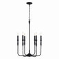 Capital Lighting - 450361XK - Six Light Chandelier - Paloma - Textured Black