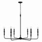 Capital Lighting - 450362XK - Six Light Chandelier - Paloma - Textured Black