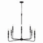 Capital Lighting - 450381XK - Eight Light Chandelier - Paloma - Textured Black