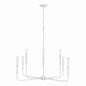 Capital Lighting - 450381XW - Eight Light Chandelier - Paloma - Textured White