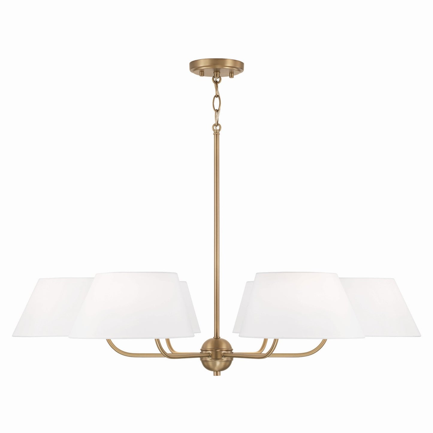 Capital Lighting - 450461AD - Six Light Chandelier - Welsley - Aged Brass