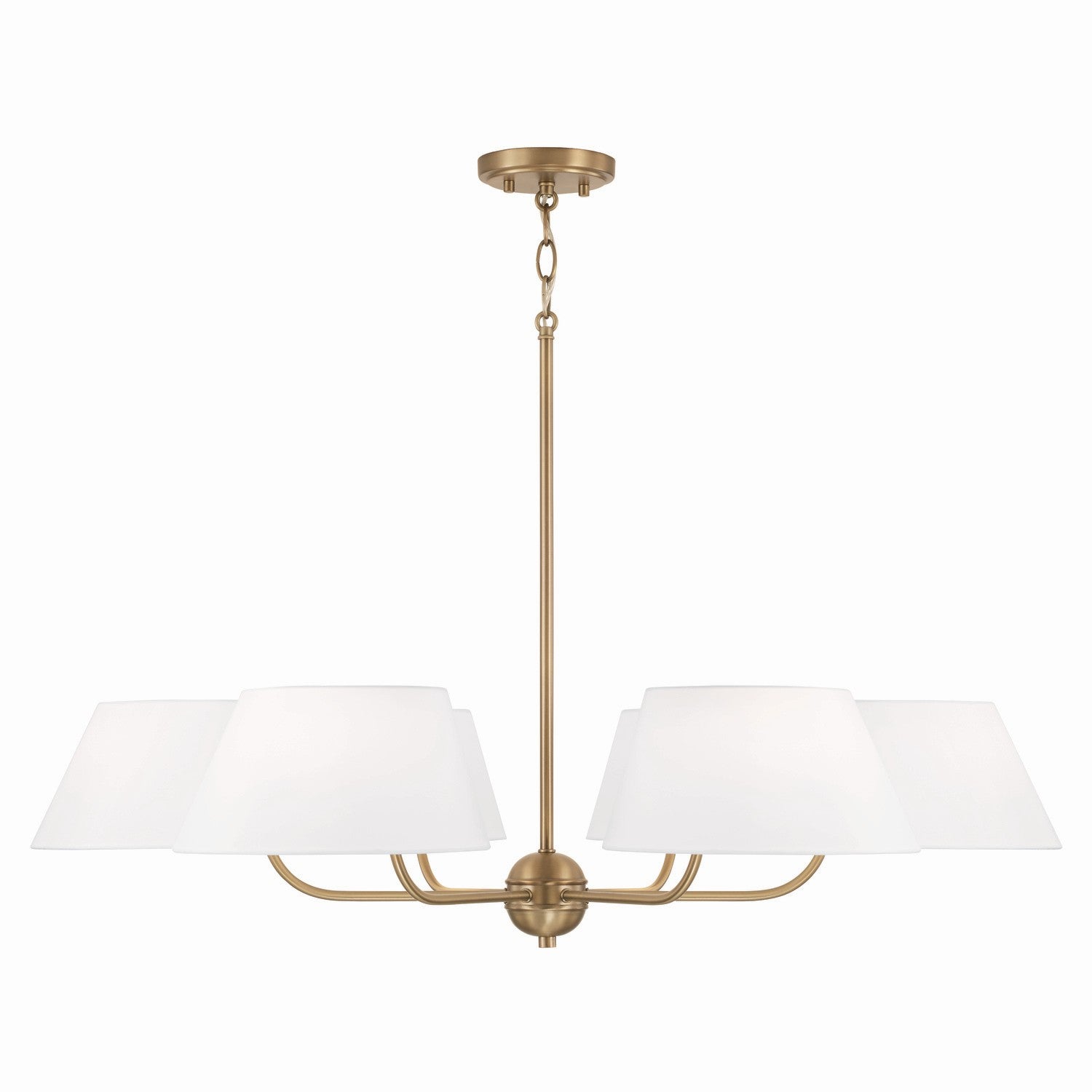 Capital Lighting - 450461AD - Six Light Chandelier - Welsley - Aged Brass