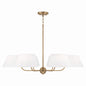 Capital Lighting - 450461AD - Six Light Chandelier - Welsley - Aged Brass