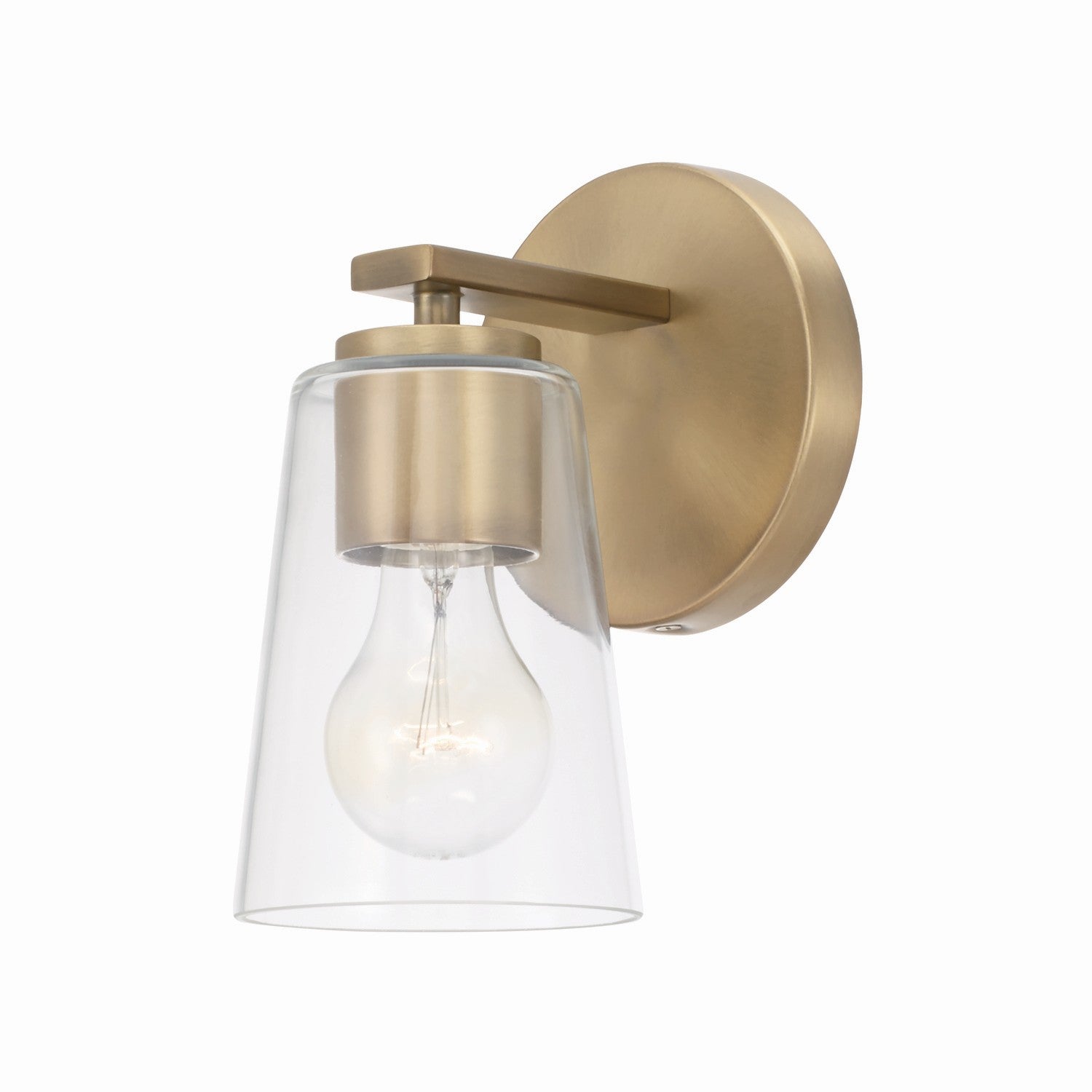 Capital Lighting - 648611AD-537 - One Light Wall Sconce - Portman - Aged Brass