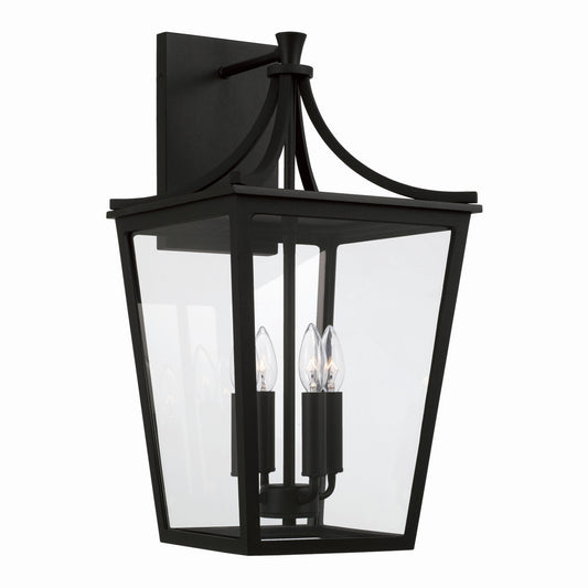 Capital Lighting - 947941BK - Four Light Outdoor Wall Lantern - Adair - Black