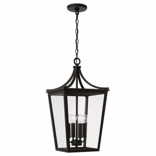 Capital Lighting - 947942BK - Four Light Outdoor Hanging Lantern - Adair - Black