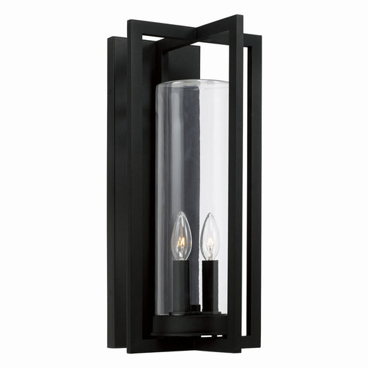 Capital Lighting - 948221BK - Two Light Outdoor Wall Lantern - Kent - Black