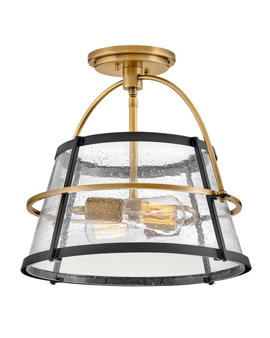 Hinkley - 38111HB - LED Semi-Flush Mount - Tournon - Heritage Brass