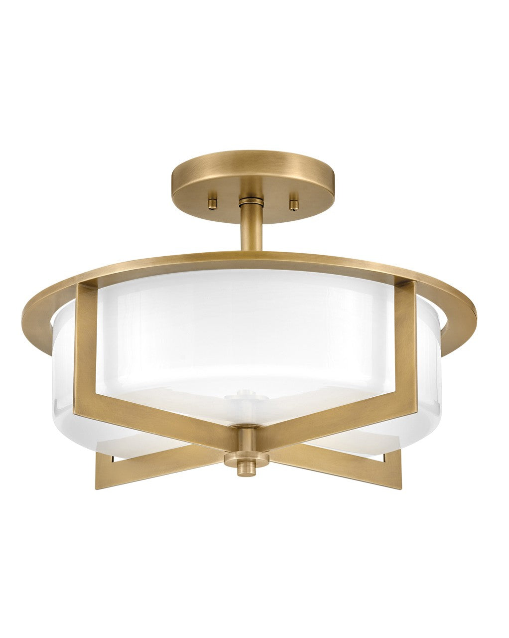 Hinkley - 42033HB - LED Semi-Flush Mount - Baxley - Heritage Brass