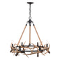 Vaxcel - H0261 - Six Light Chandelier - Breckenridge - Aged Iron