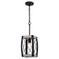 Vaxcel - P0354 - One Light Mini Pendant - Montclare - Textured Black and White Ash