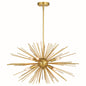 Vaxcel - P0366 - Six Light Pendant - Nikko - Gold