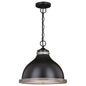 Vaxcel - P0368 - One Light Pendant - Sheffield - New Bronze and Distressed Ash with Light Silver Inner